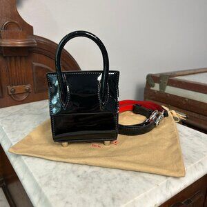 Christian Louboutin Paloma Nano Black Patent Mini Bag